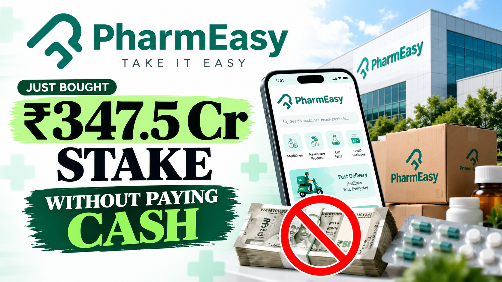 PharmEasy’s Cash-Free Acquisition: All Stock Deal